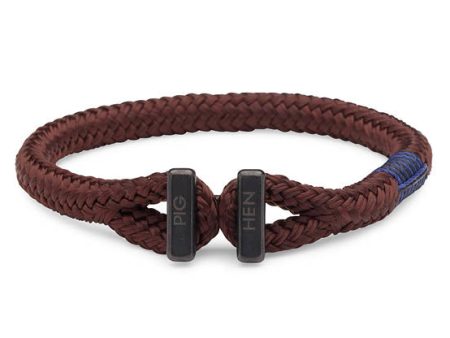 PIG & HEN - Padre Paco Rope Bracelet - Brown Online now