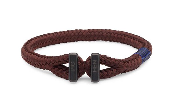 PIG & HEN - Padre Paco Rope Bracelet - Brown Online now