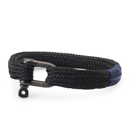 PIG & HEN - Sharp Simon Rope Bracelet - Black-Black Discount