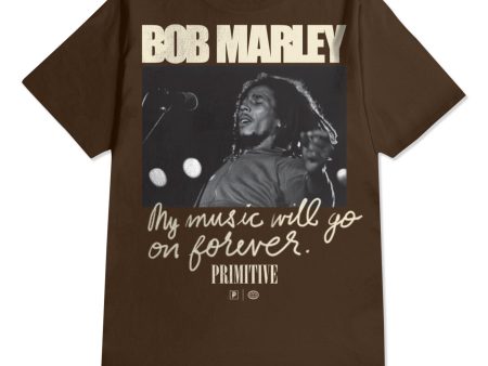 Primitive x Bob Marley Forever Tee - Brown Online Hot Sale