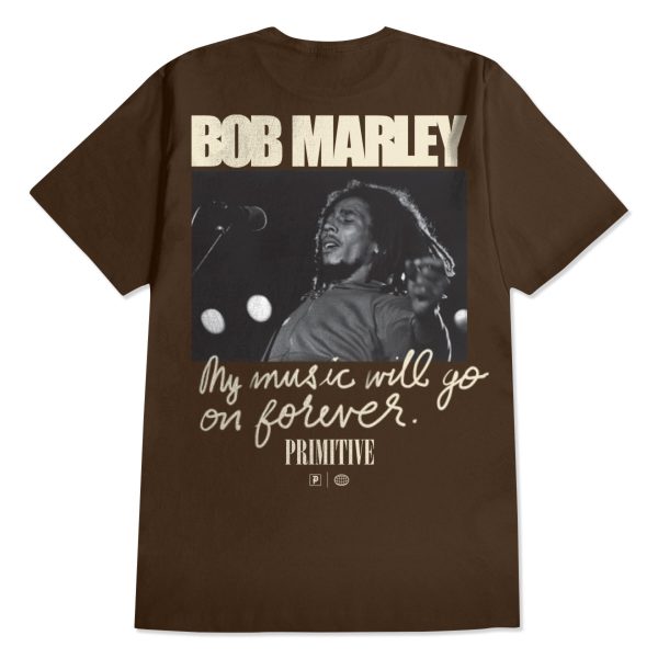 Primitive x Bob Marley Forever Tee - Brown Online Hot Sale