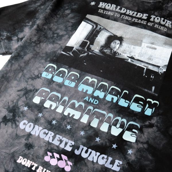 Primitive x Bob Marley Concrete Jungle Washed Tee For Cheap