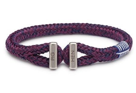 PIG & HEN - Icy Ike Rope Bracelet - Navy Purple-Black Hot on Sale